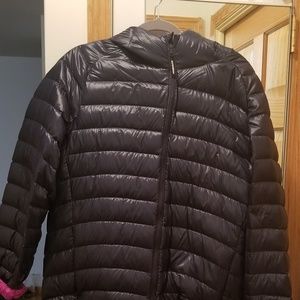 Winter light coat with bag